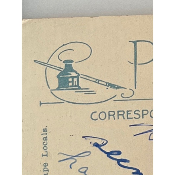 Antique 1929 Litho Ephemera Postcard Lake Scene Greetings From Prescott AZ NYCE - Picture 8 of 10